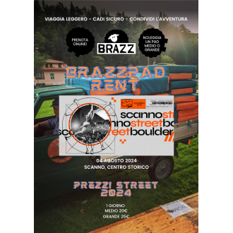 BrazzPad Rent - Scanno Street Boulder (4 agosto 2024)